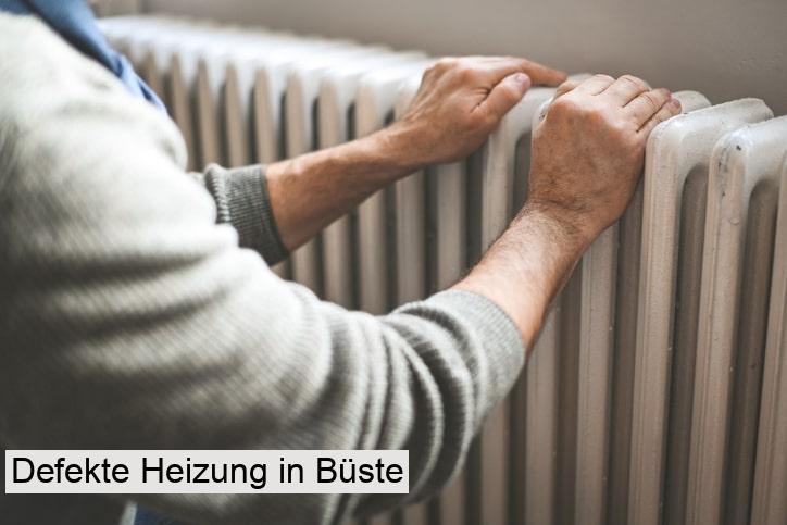 Defekte Heizung in Büste